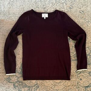 Absolutely Rich Burgundy Crew Neck Sweater